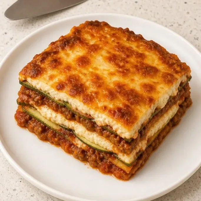 Zucchini Low Carb Lasagna That Won't Fall Apart Low Carb Lasagna