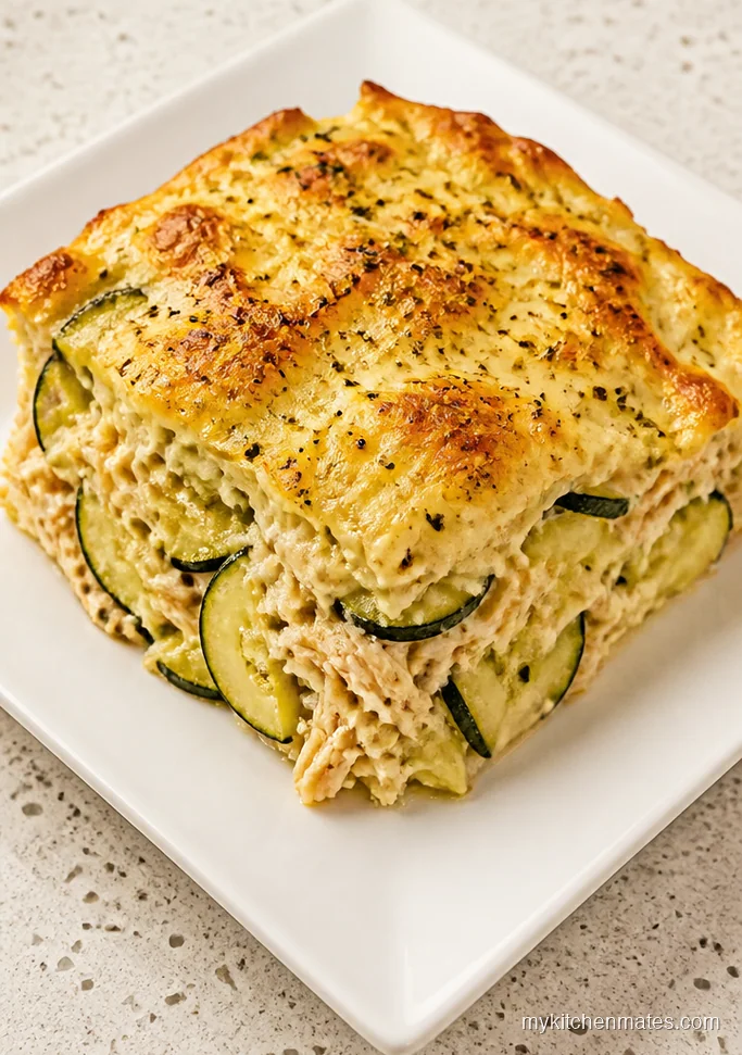 Low-Carb Rotisserie Chicken Zucchini Casserole