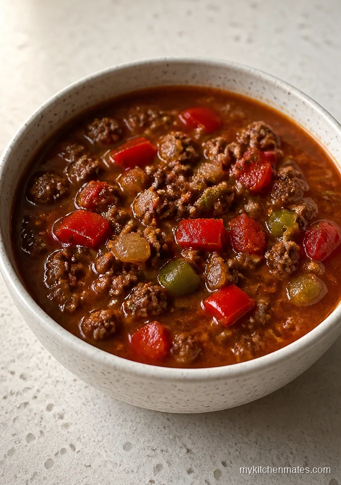 Low Carb Stuffed Pepper Soup