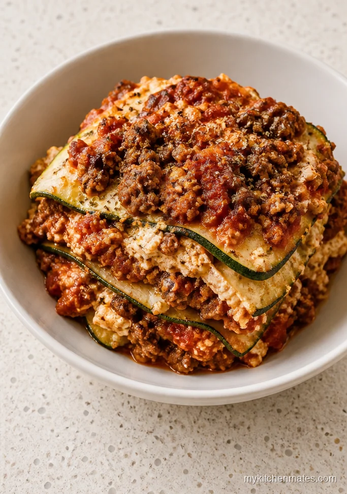 Low Carb Zucchini Lasagna Casserole