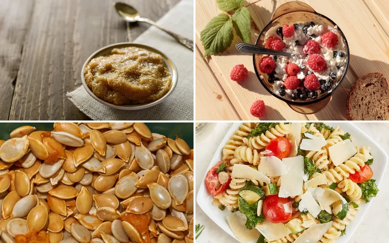 lysine-rich-foods-list collage