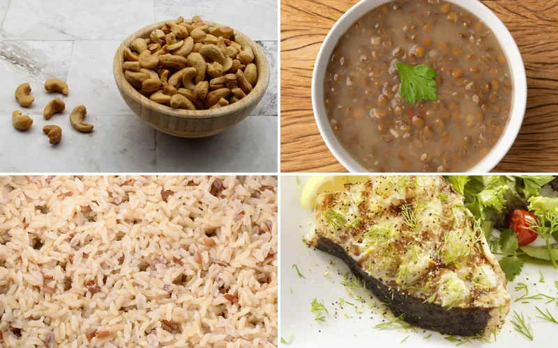 magnesium-rich-foods collage