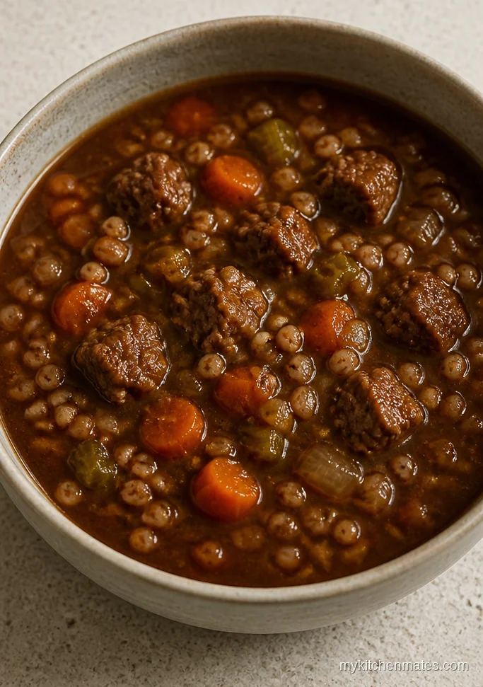 Make Ahead Beef and Barley Soup