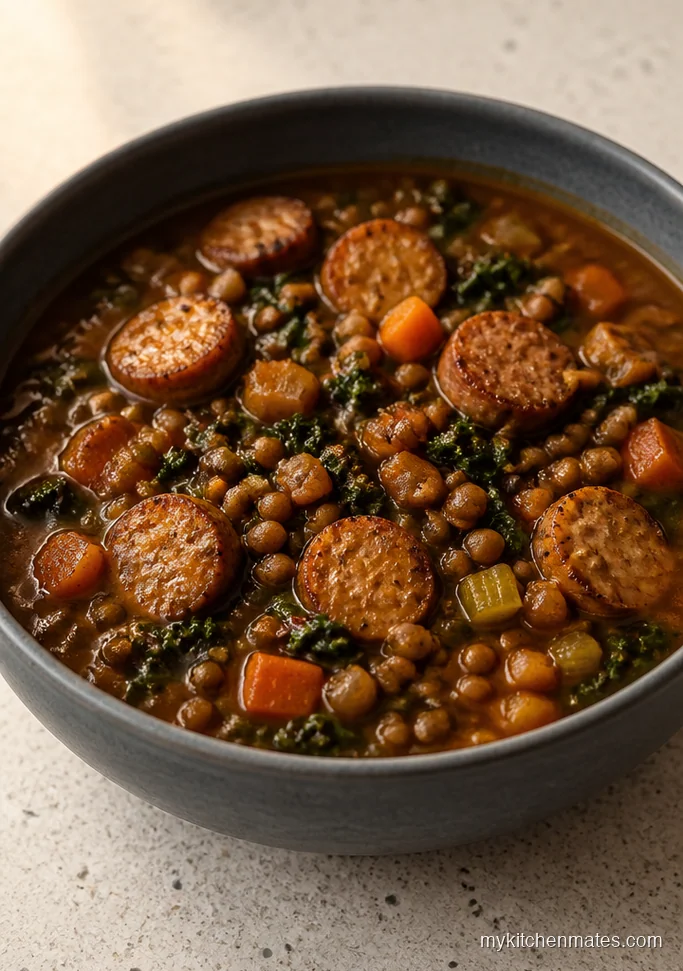 Make-Ahead Chicken Sausage and Lentil Stew
