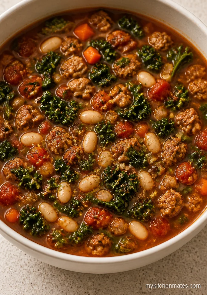 Make Ahead Freezer Kale Sausage Soup