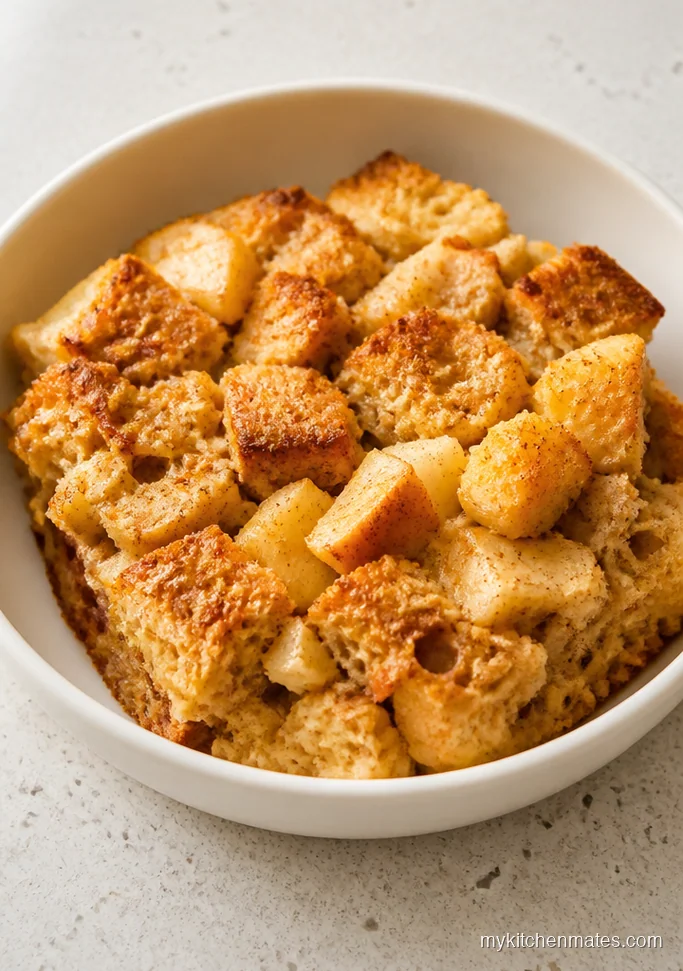 Make Ahead Keto Apple Bread Pudding