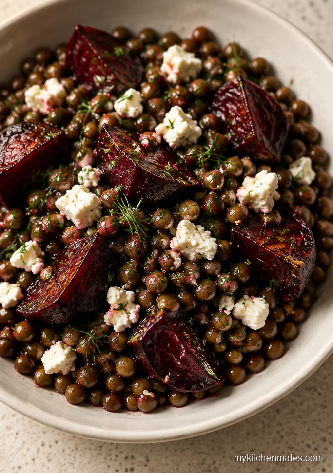 Make-Ahead Lentil and Roasted Beet Salad