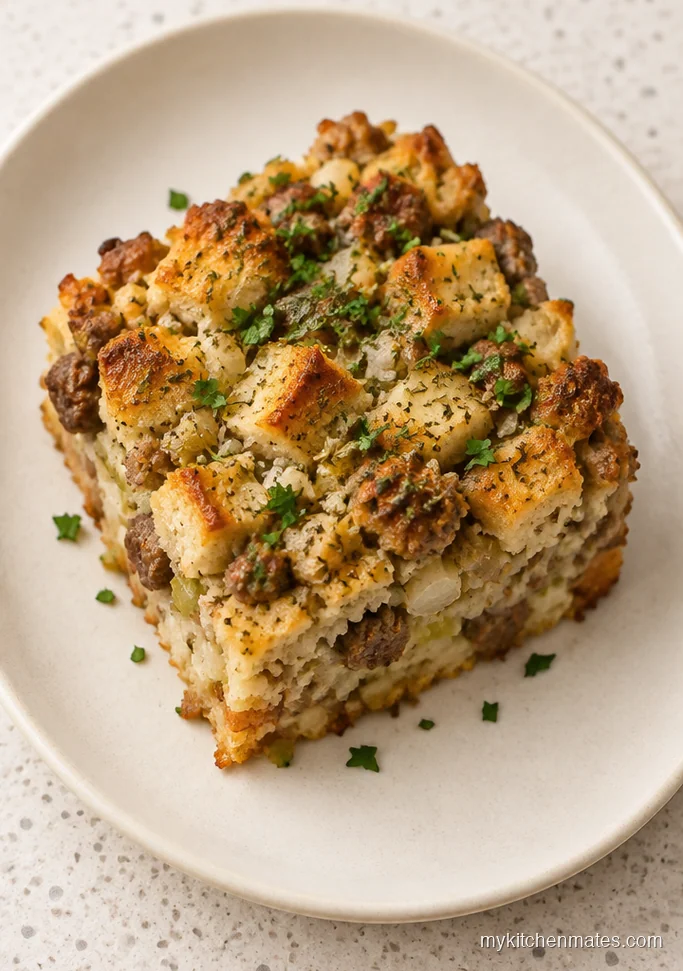 Make Ahead Stuffing Casserole