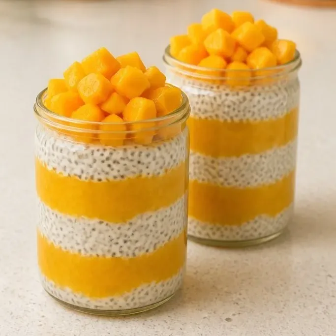 Mango Coconut Chia Pudding