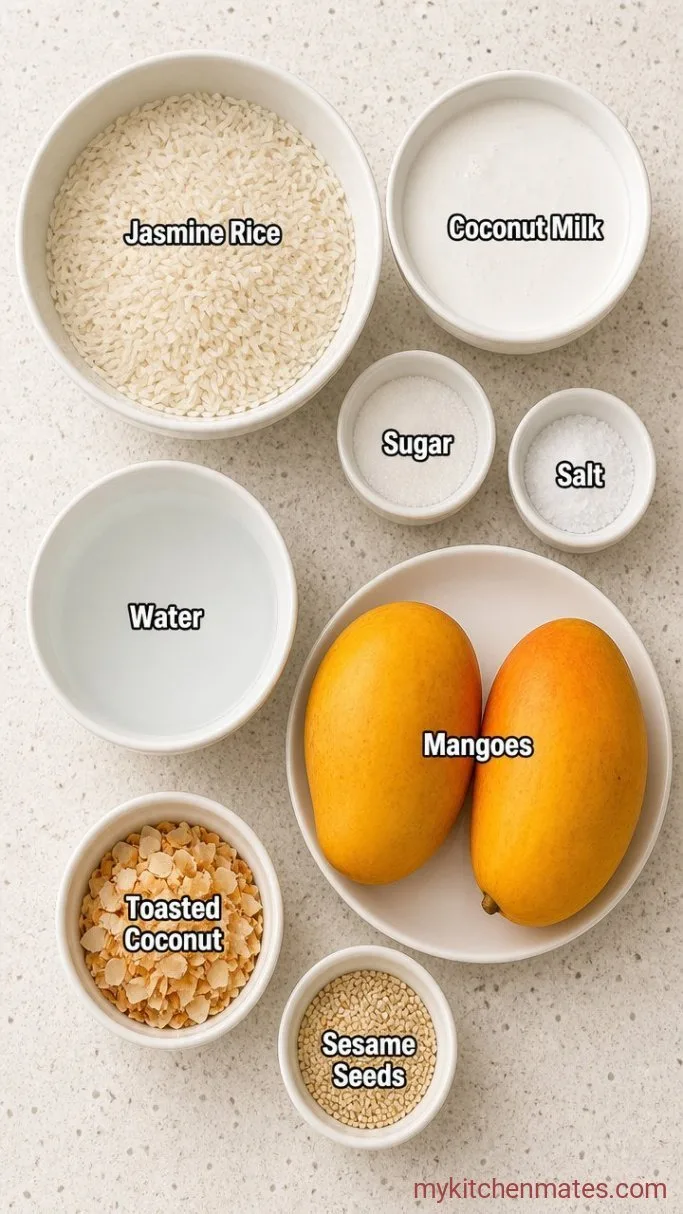 Creamy Mango Coconut Rice (Ready in 30 Minutes) Ingredients