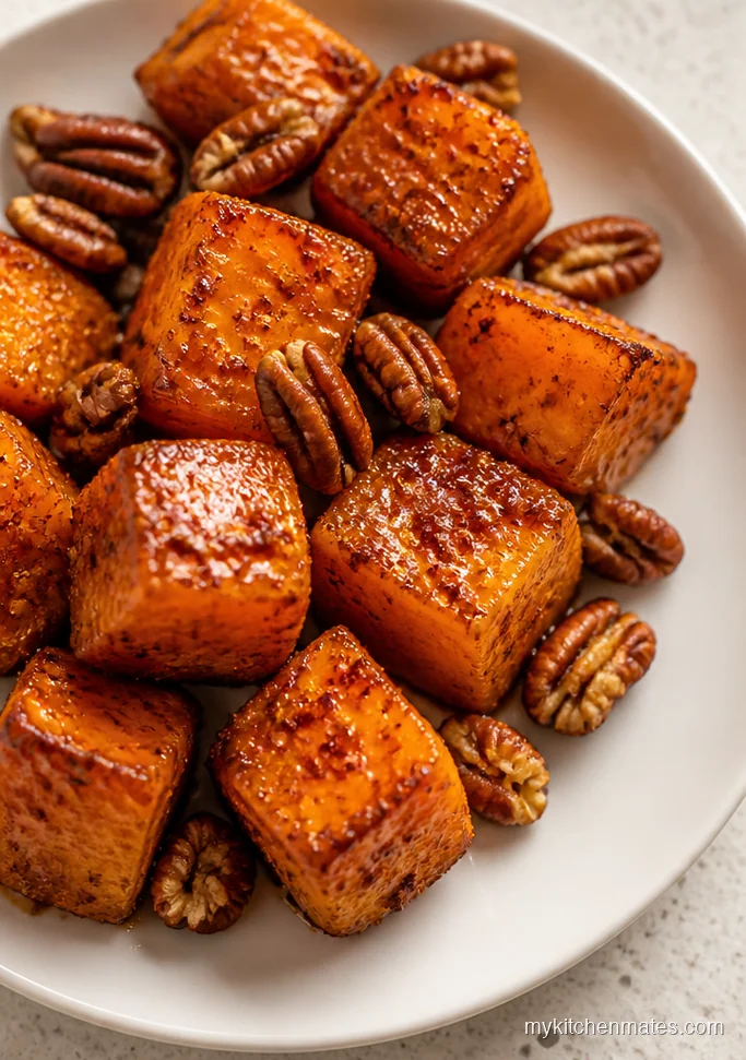 Maple Cayenne Roasted Butternut Squash