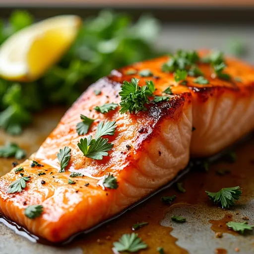 Maple Dijon Broiled Salmon