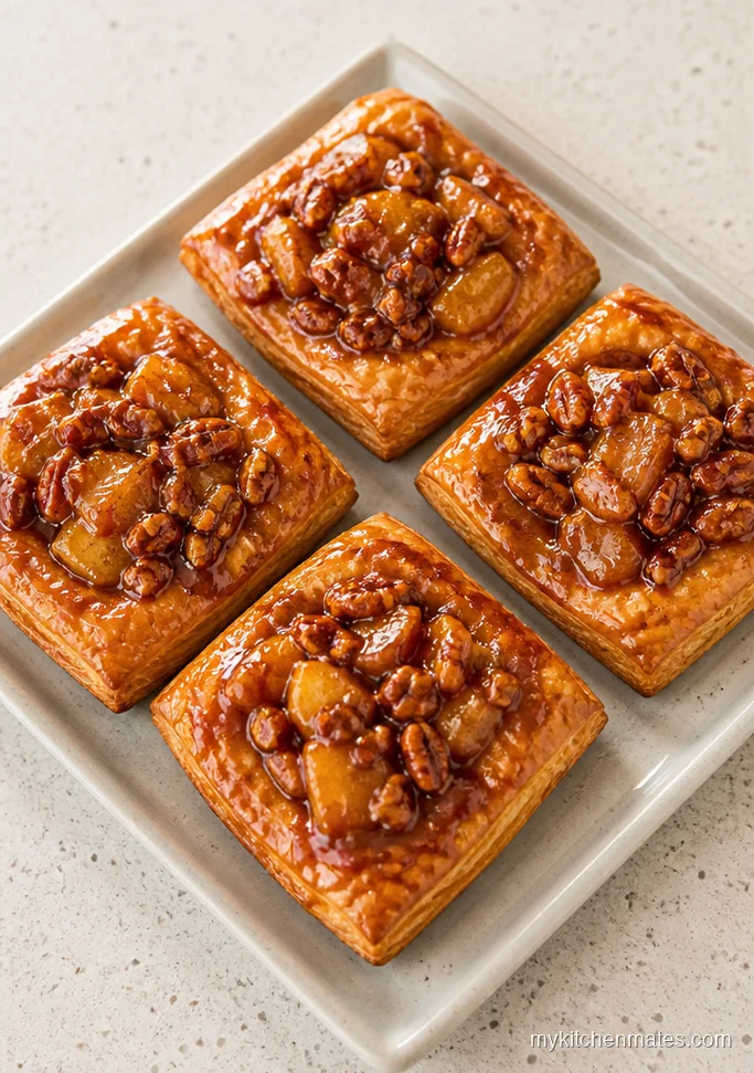 Maple Pecan Apple Puff Pastry Squares