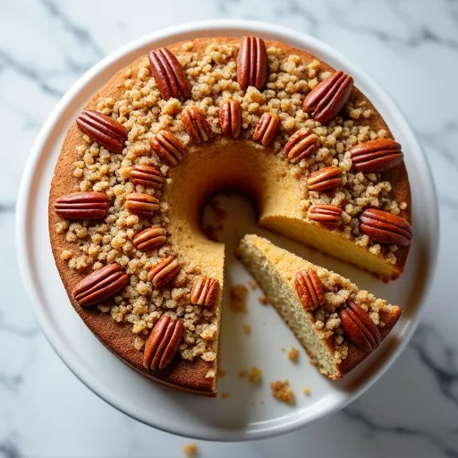 Maple Pecan Streusel Pound Cake