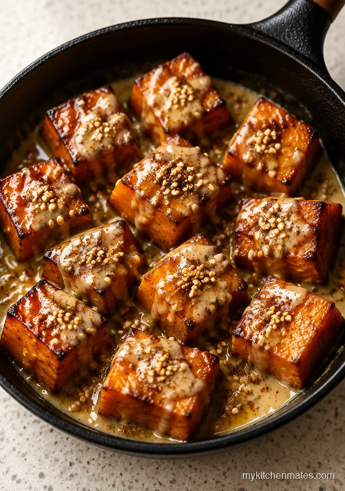 Maple Tahini Sweet Potato Skillet
