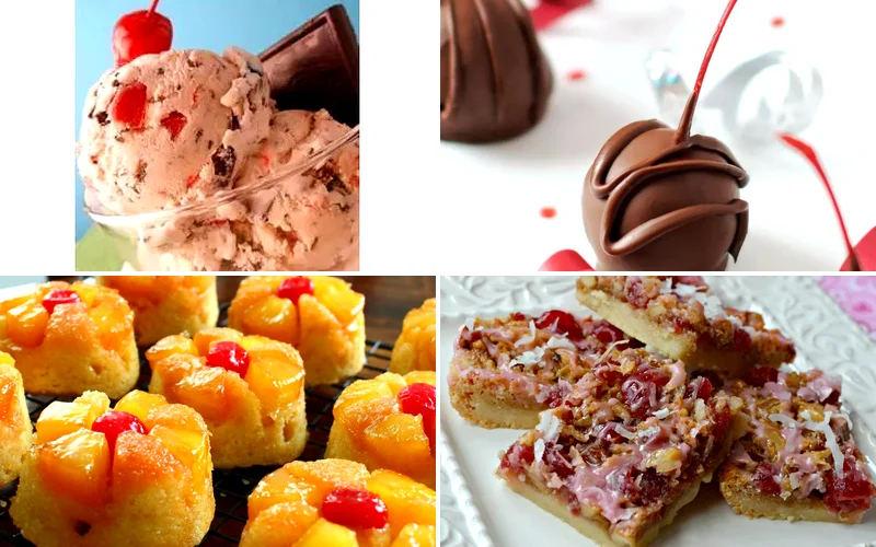 15 Creative Maraschino Cherry Recipe Ideas maraschino cherry recipes featured