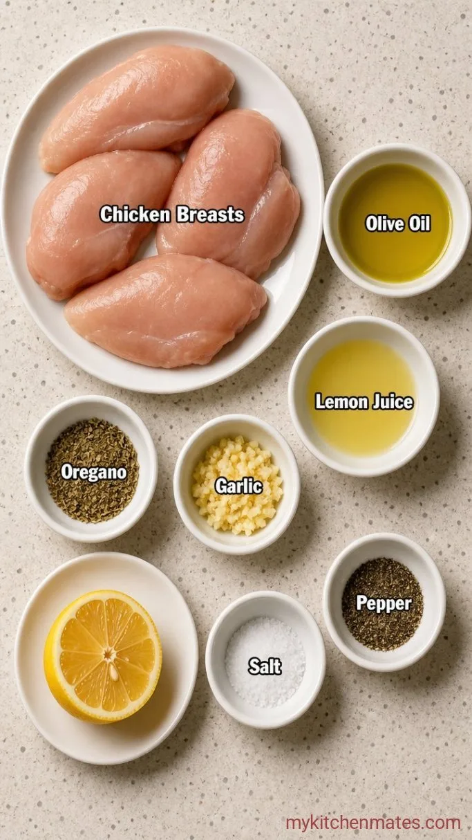 Juicy Lemon Herb Marinated Chicken Breasts Ingredients