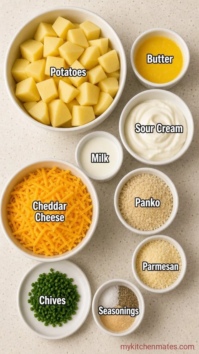 Make-Ahead Mashed Potato Casserole Ingredients