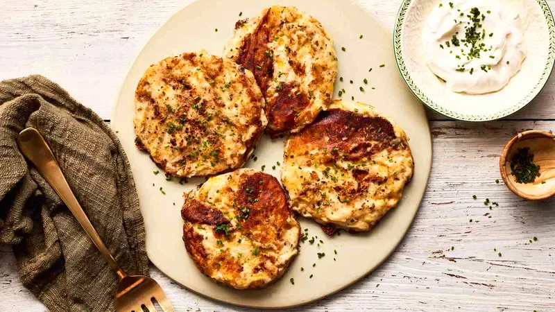 Mashed Potato Pancakes Food photo of Mashed Potato Pancakes