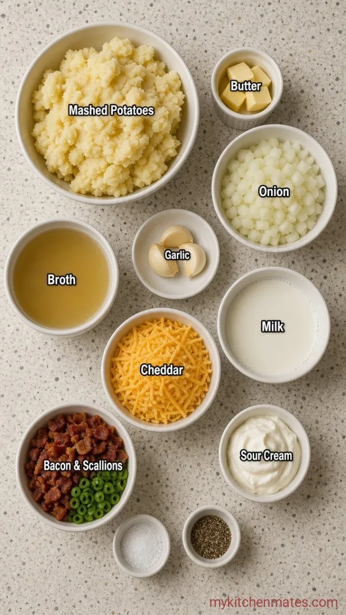 Creamy 30-Minute Mashed Potato Soup Ingredients