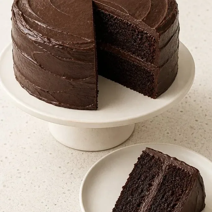 Fudgy Matilda Chocolate Cake with Dark Chocolate Frosting Matilda Chocolate Cake