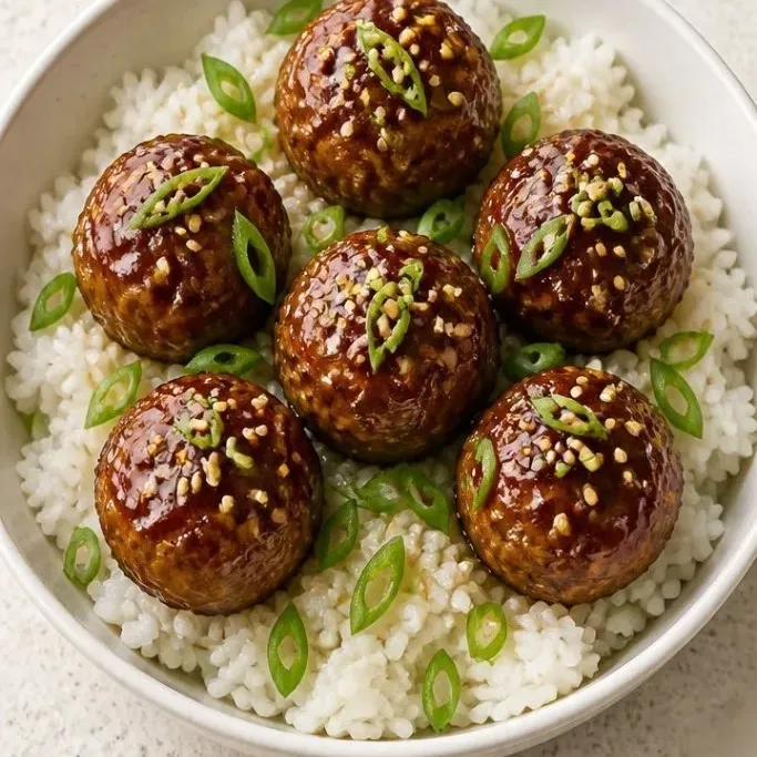 Meatball Rice Bowl