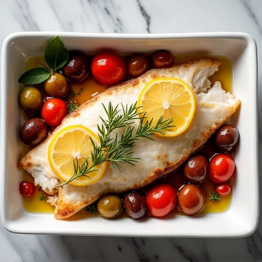 Mediterranean Baked Tilapia with Olives