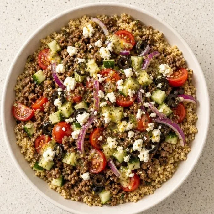 Mediterranean Beef Bowl