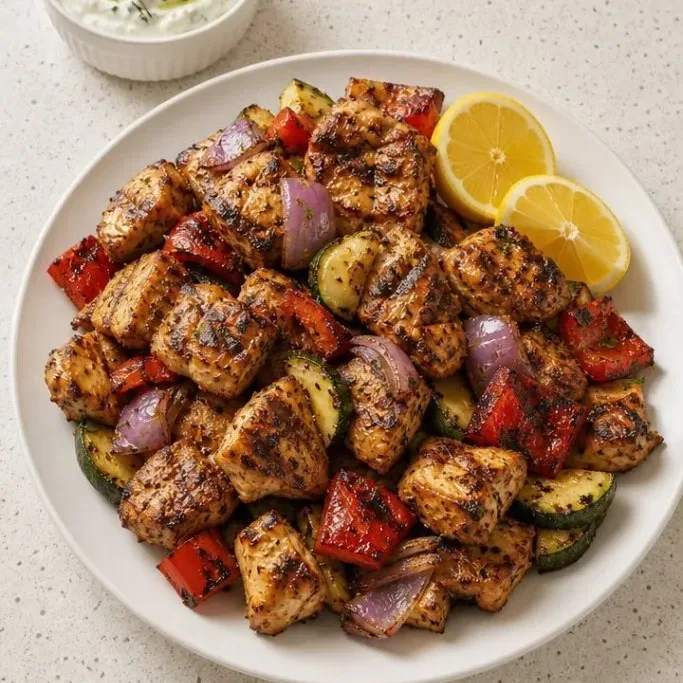 Juicy Grilled Mediterranean Chicken Kabobs Mediterranean Chicken Kabobs