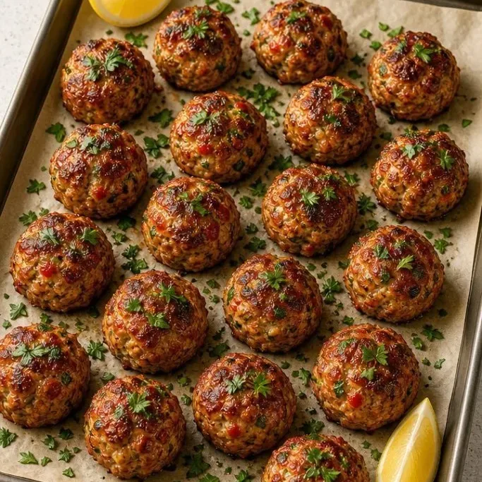 Mediterranean Chicken Meatballs