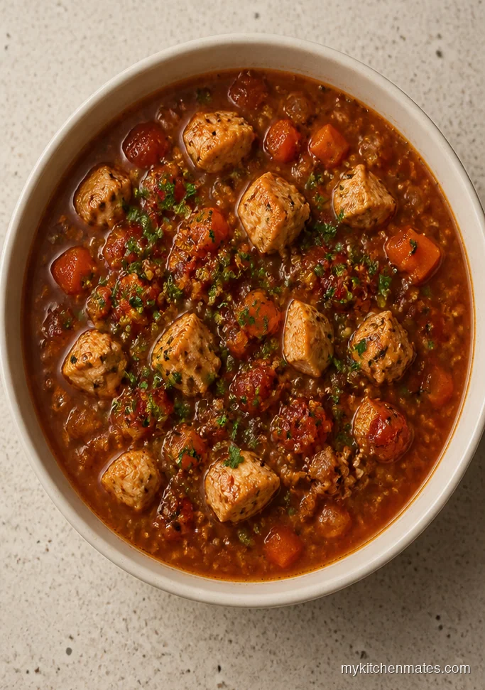 Mediterranean Chicken Quinoa Soup