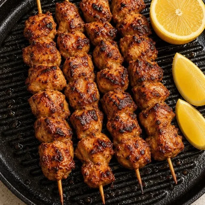 Lemon-Herb Mediterranean Chicken Skewers Mediterranean Chicken Skewers