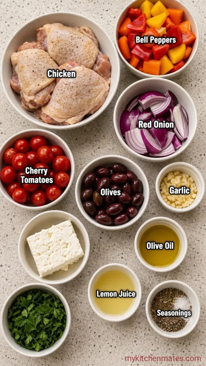 One-Pan Mediterranean Chicken Thighs Ingredients