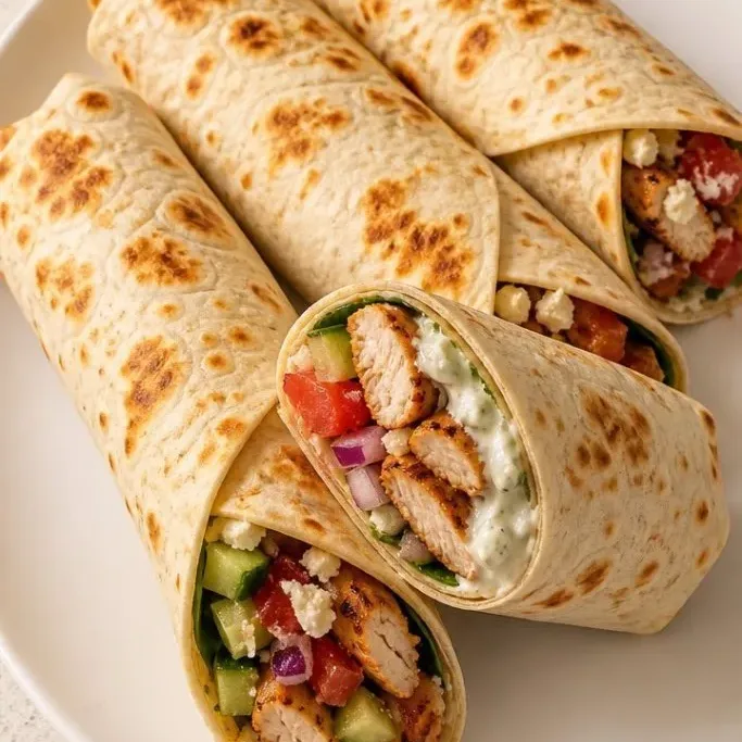 Mediterranean Chicken Wrap
