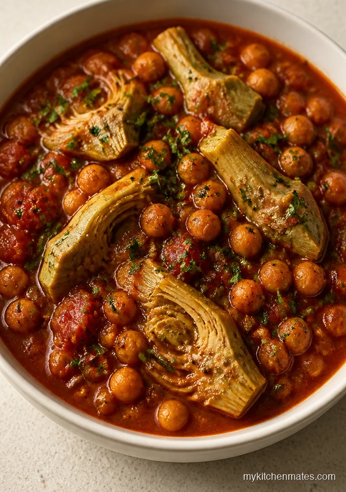 11 Gluten Free Crockpot Recipes for Hands Off Dinners Mediterranean Chickpea and Artichoke Stew