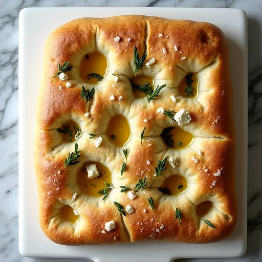 Mediterranean Herb and Feta Focaccia