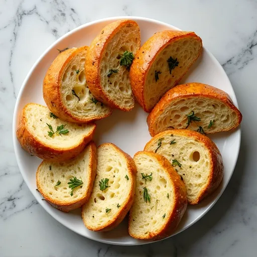 Mediterranean Herb and Garlic Ciabatta Toast