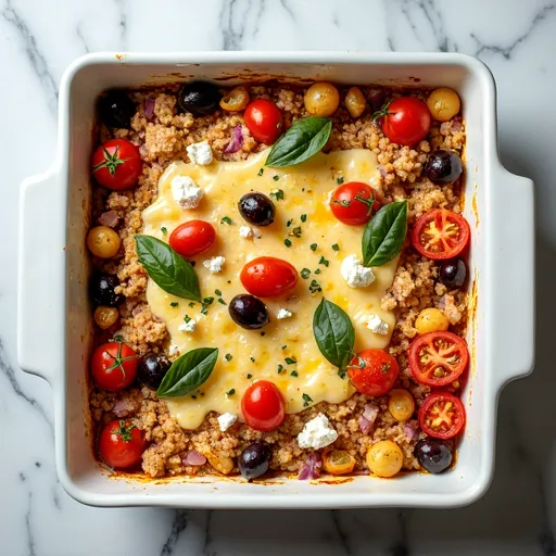 Mediterranean Herb and Olive Tuna Bake