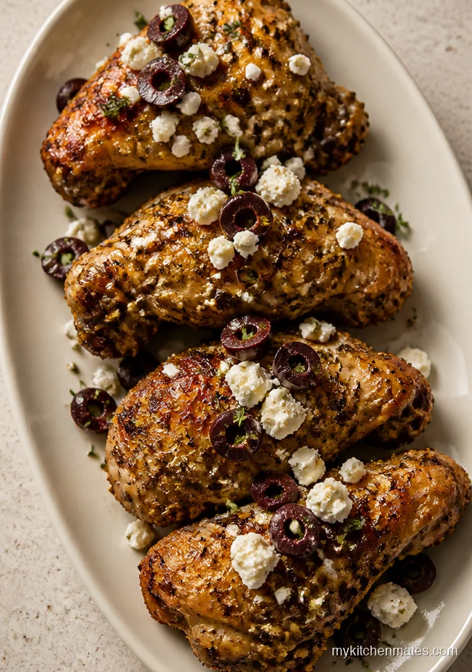 Mediterranean Herb Crockpot Chicken Wings