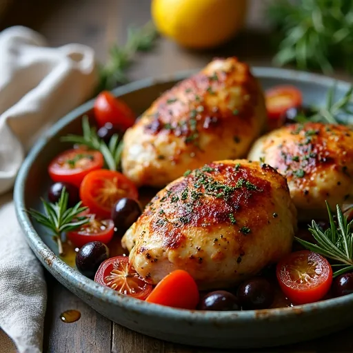 Mediterranean Herb-Roasted Chicken Thighs