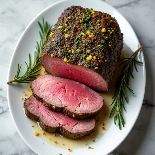 Mediterranean Herb-Rubbed Rib Roast