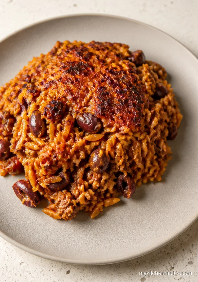 Mediterranean Lamb and Orzo Bake