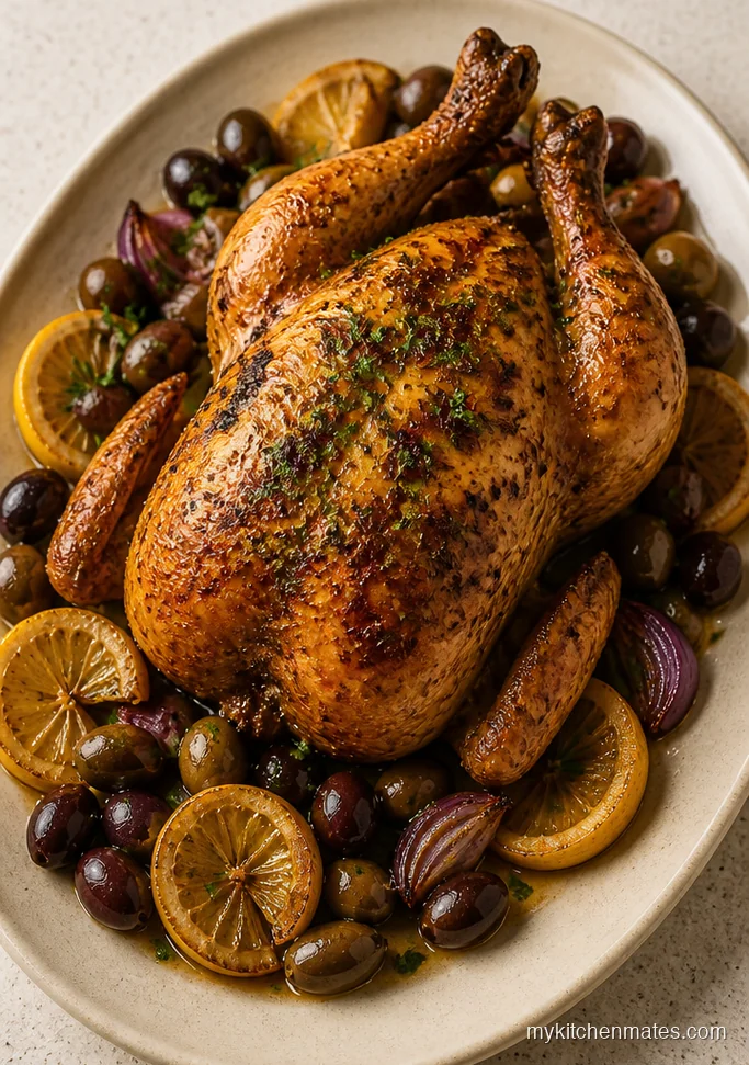 Mediterranean Olive Crockpot Chicken