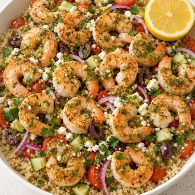 Mediterranean Shrimp Bowl