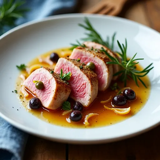 Mediterranean-Style Tuna with Olives and Capers