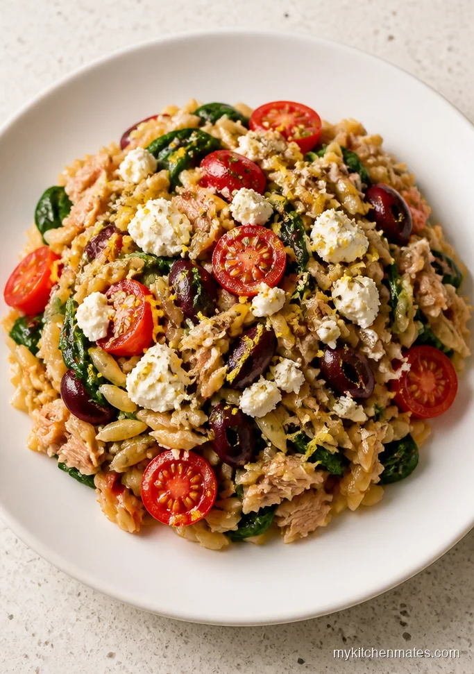 Mediterranean Tuna Orzo Casserole