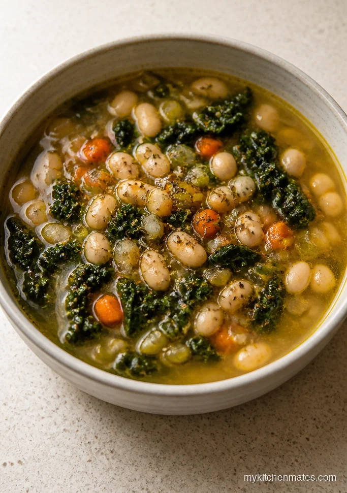 Mediterranean White Bean and Greens Soup