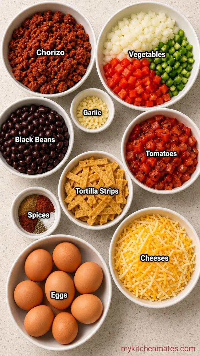 Make-Ahead Mexican Breakfast Casserole Ingredients