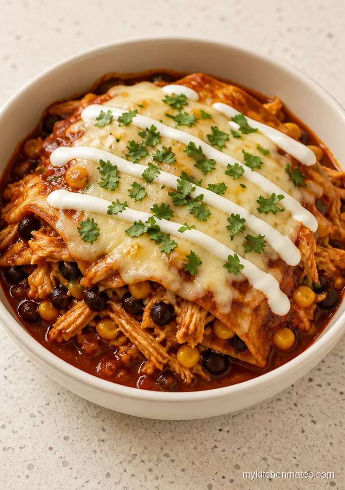 Mexican Chicken Enchilada Bake