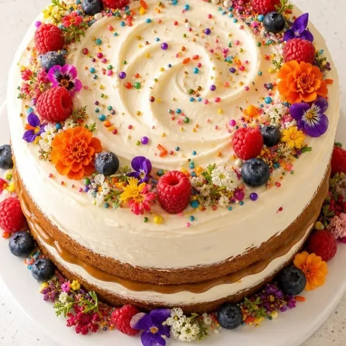 Mexican Chocolate Fiesta Cake with Spiced Dulce de Leche Mexican Fiesta Cake